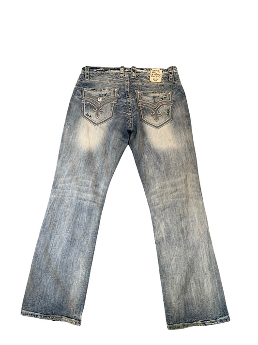 Rock Revival Jeans – Gray Wash – W34 Medium