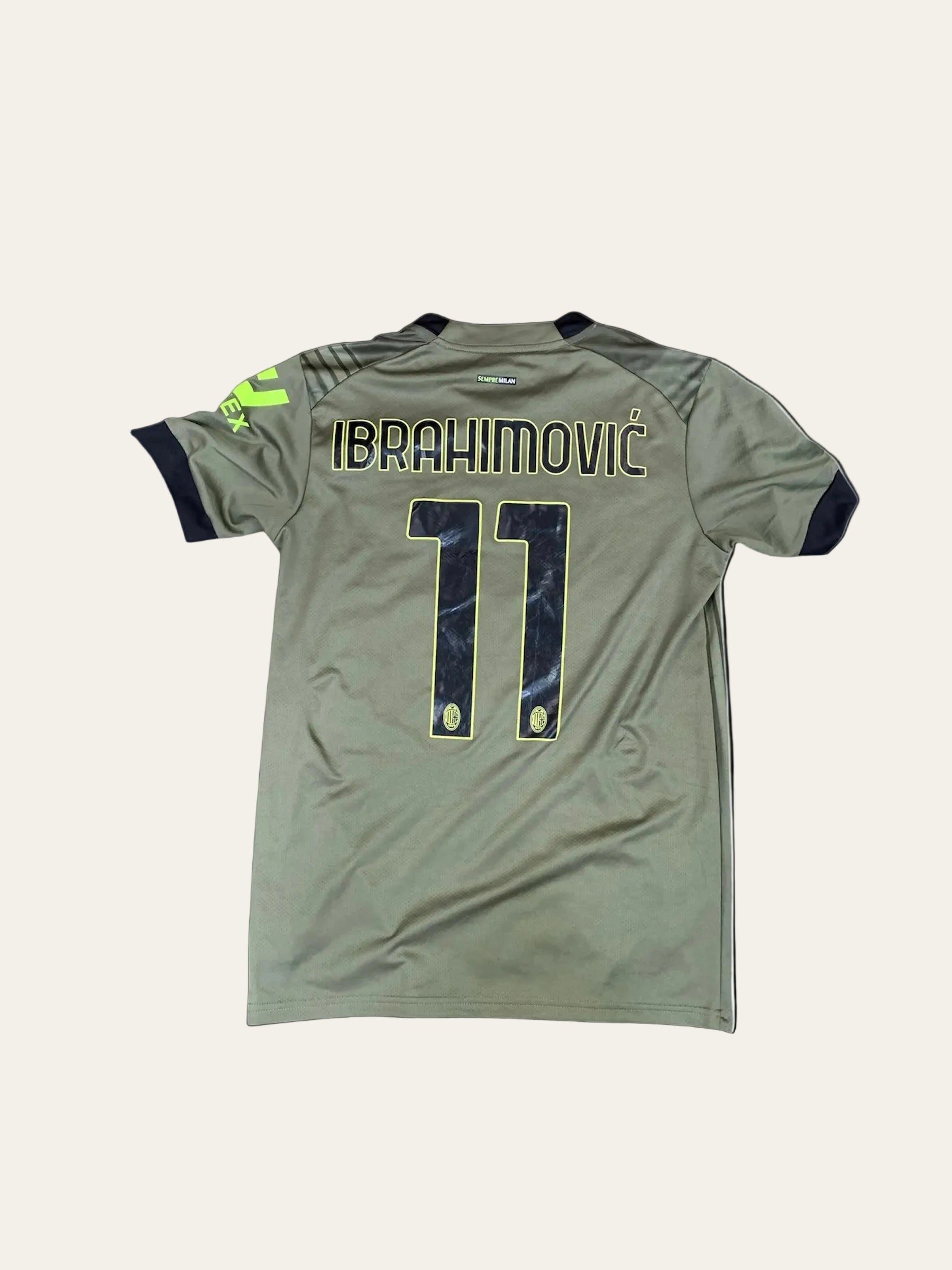 ACミラン IBRAHIMOVIĆ 21番 シャツ Mサイズ AC Milan Shirt – Dark Green – Ibrahimović – Size M – Docho Vintage