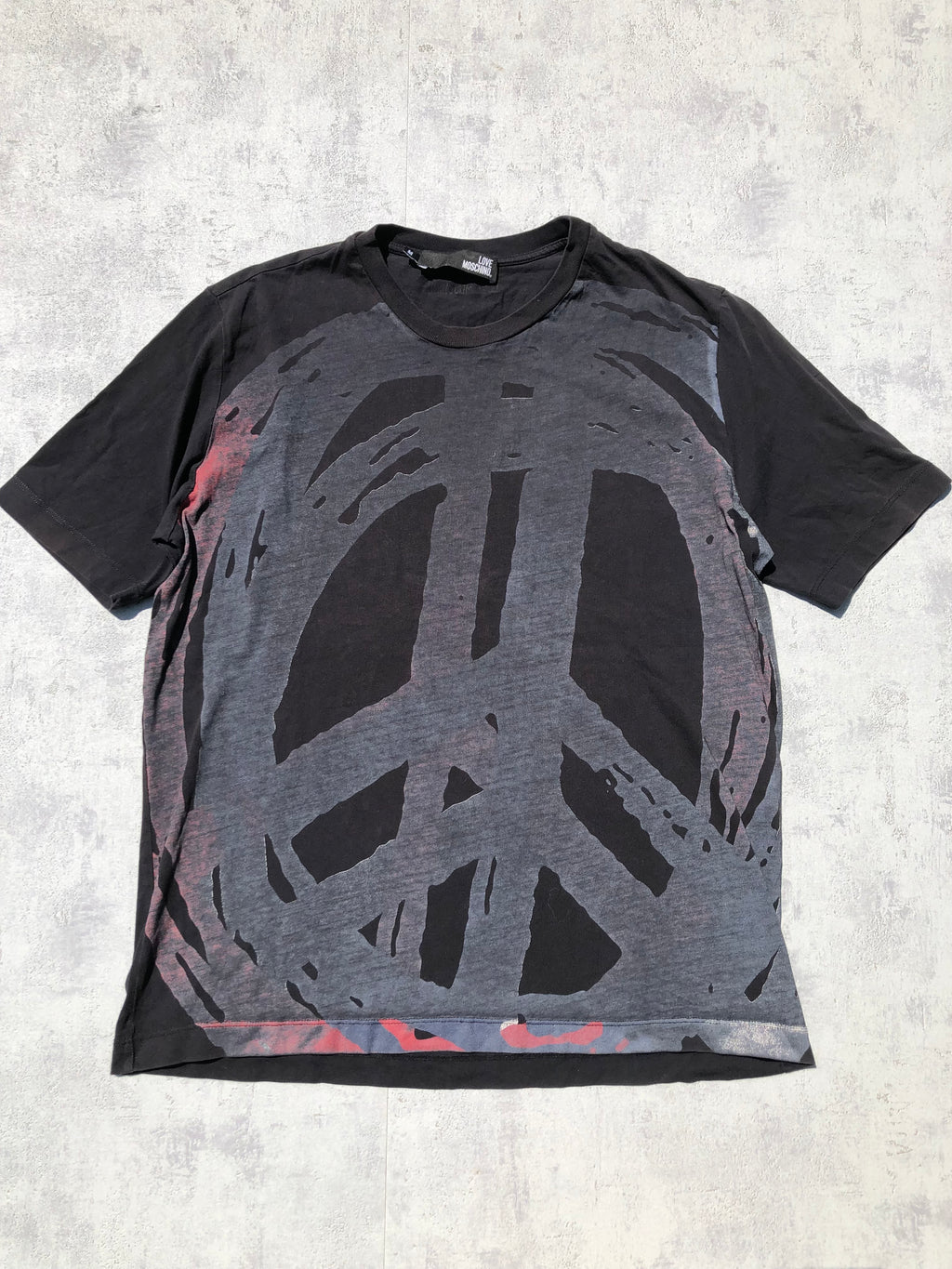Moschino Peace Sign T-Shirt – Black – M