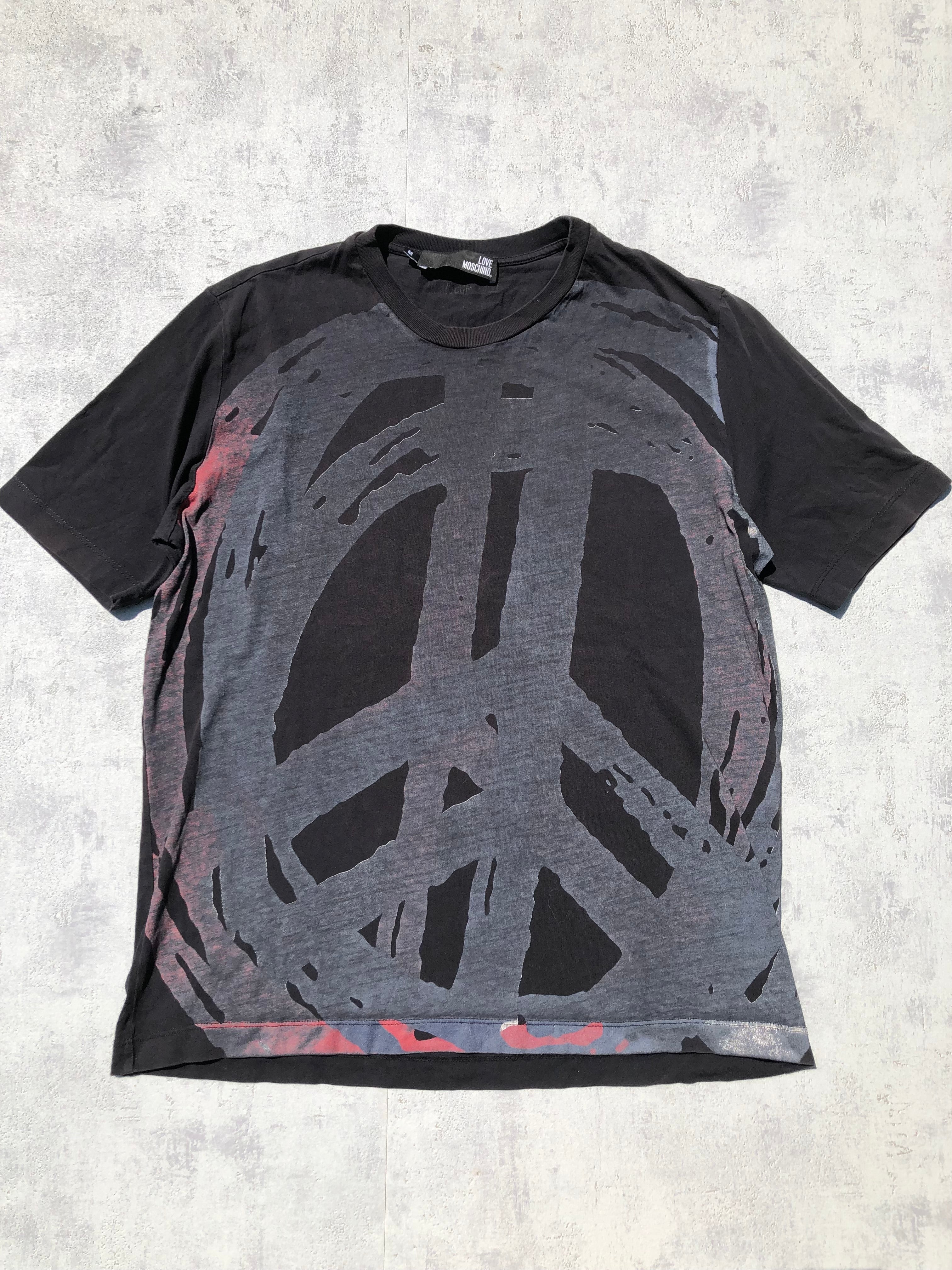 Moschino Peace Sign T-Shirt – Black – M