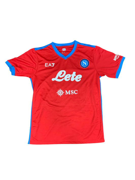SSC Napoli Football Jersey – Red/Blue – Size M