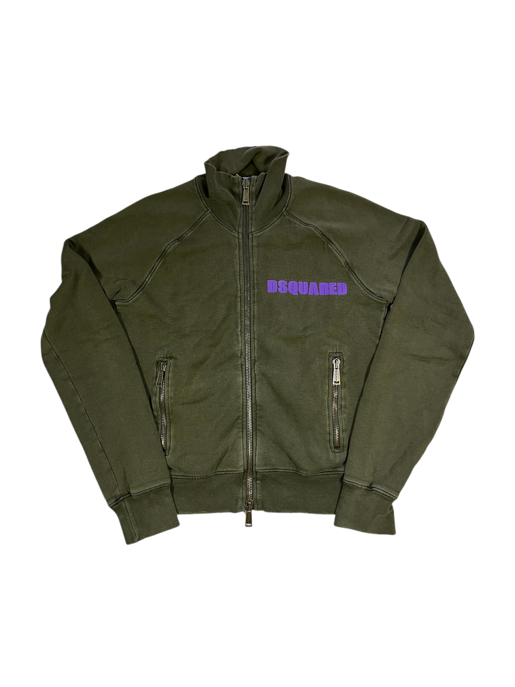 Dsquared Zip-Up Hoodie – Brown – Size M