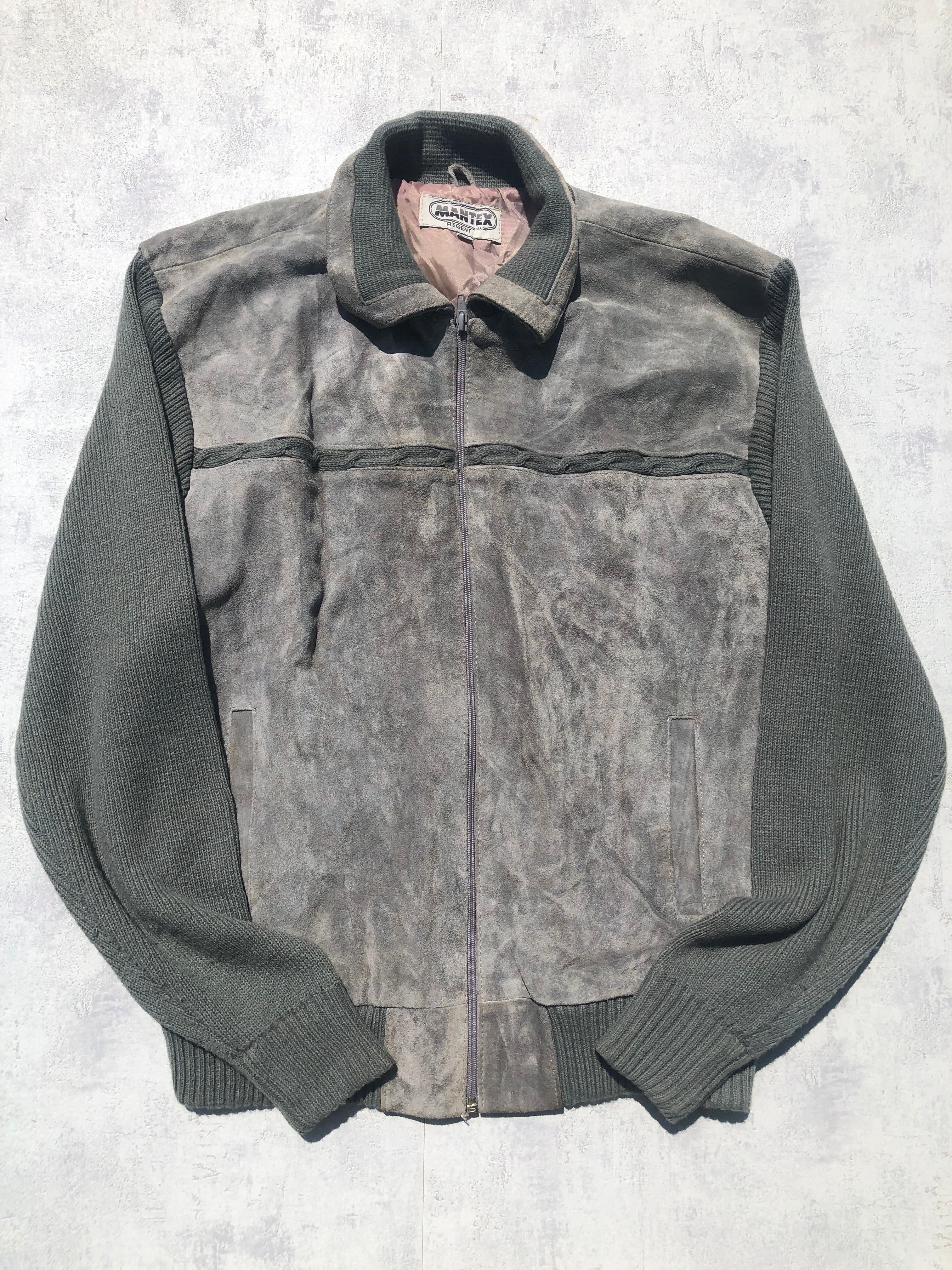 Leather Jacket – Grey – M