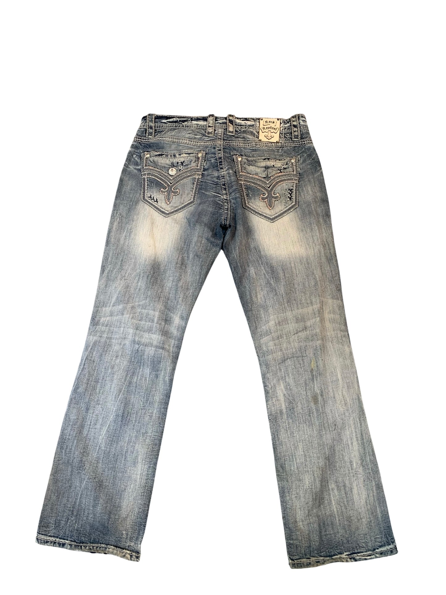 Rock Revival Jeans – Gray Wash – W34 Medium