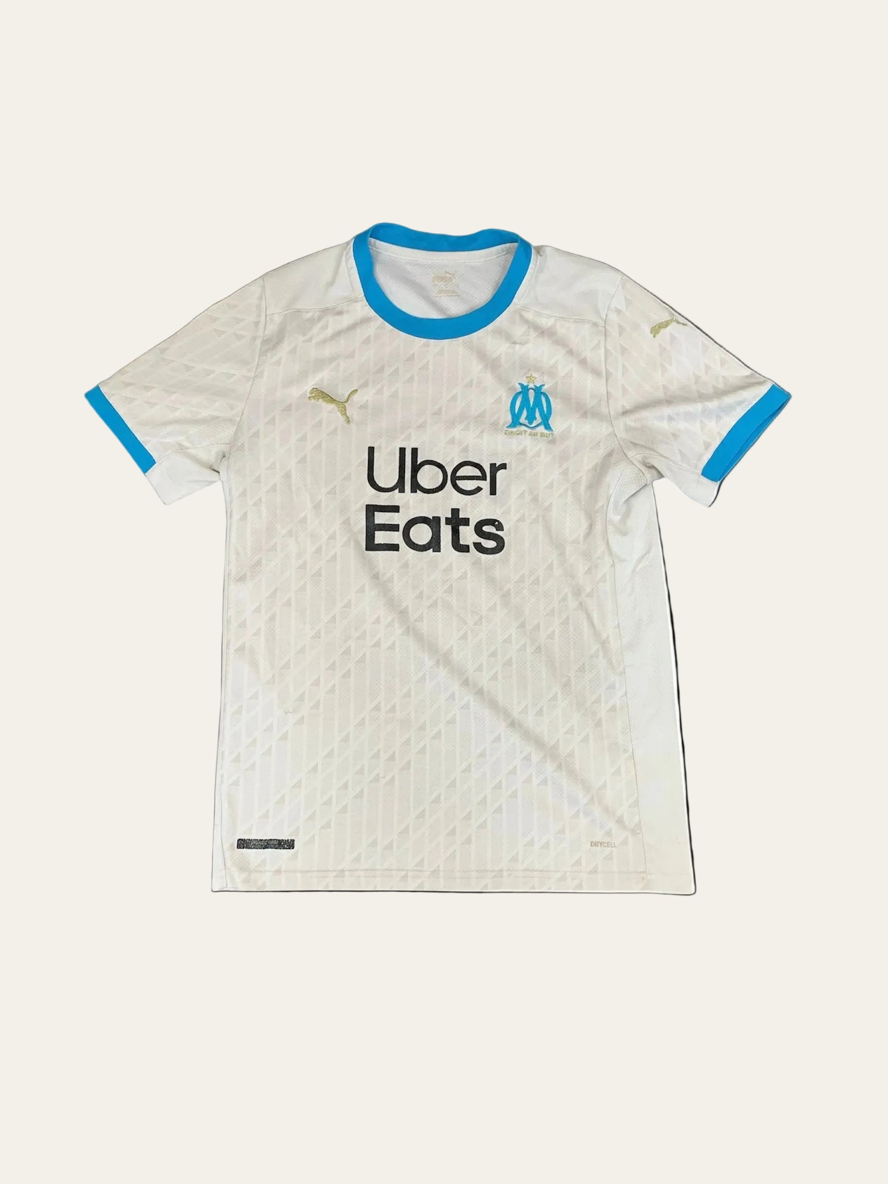 Olympique de Marseille Football Jersey – White/Baby Blue – Size M