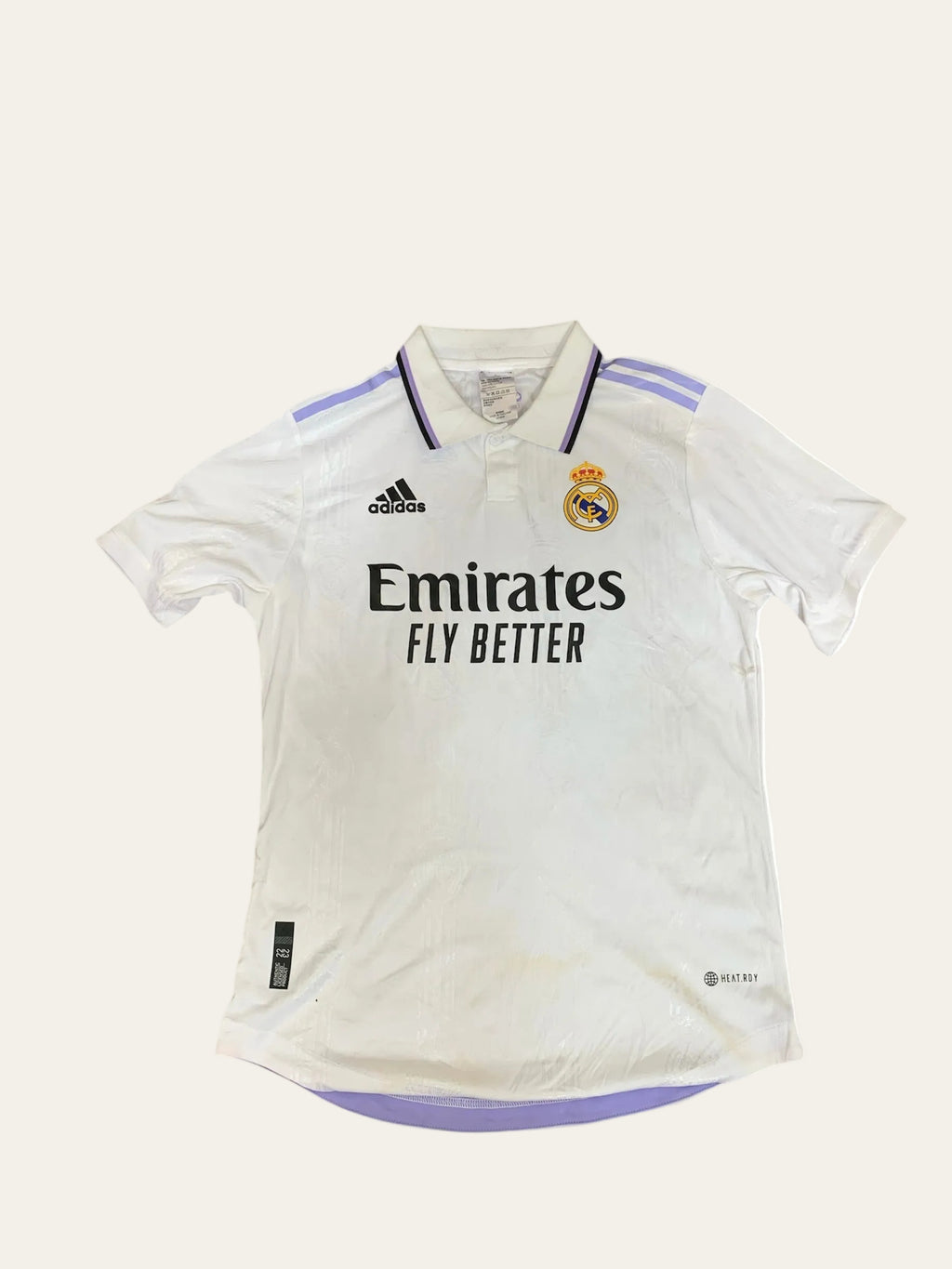 Real Madrid Shirt – White – Vinícius Júnior – Size S