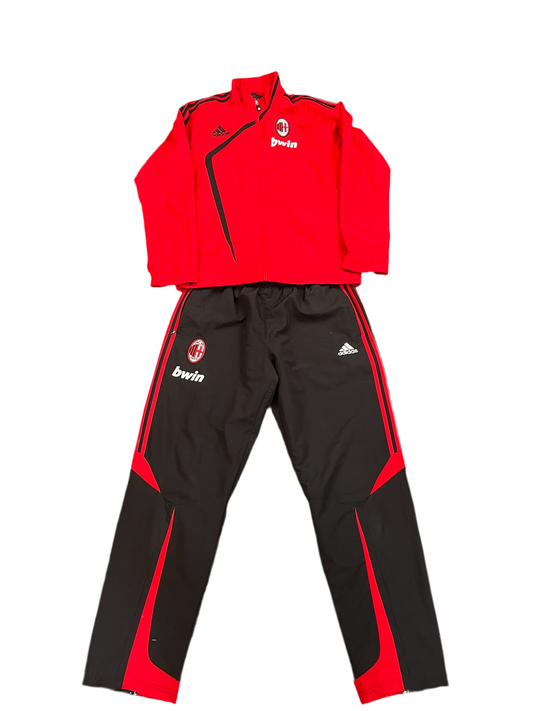 AC Milan Baggy Tracksuit – Red Top / Black Pants – Size L