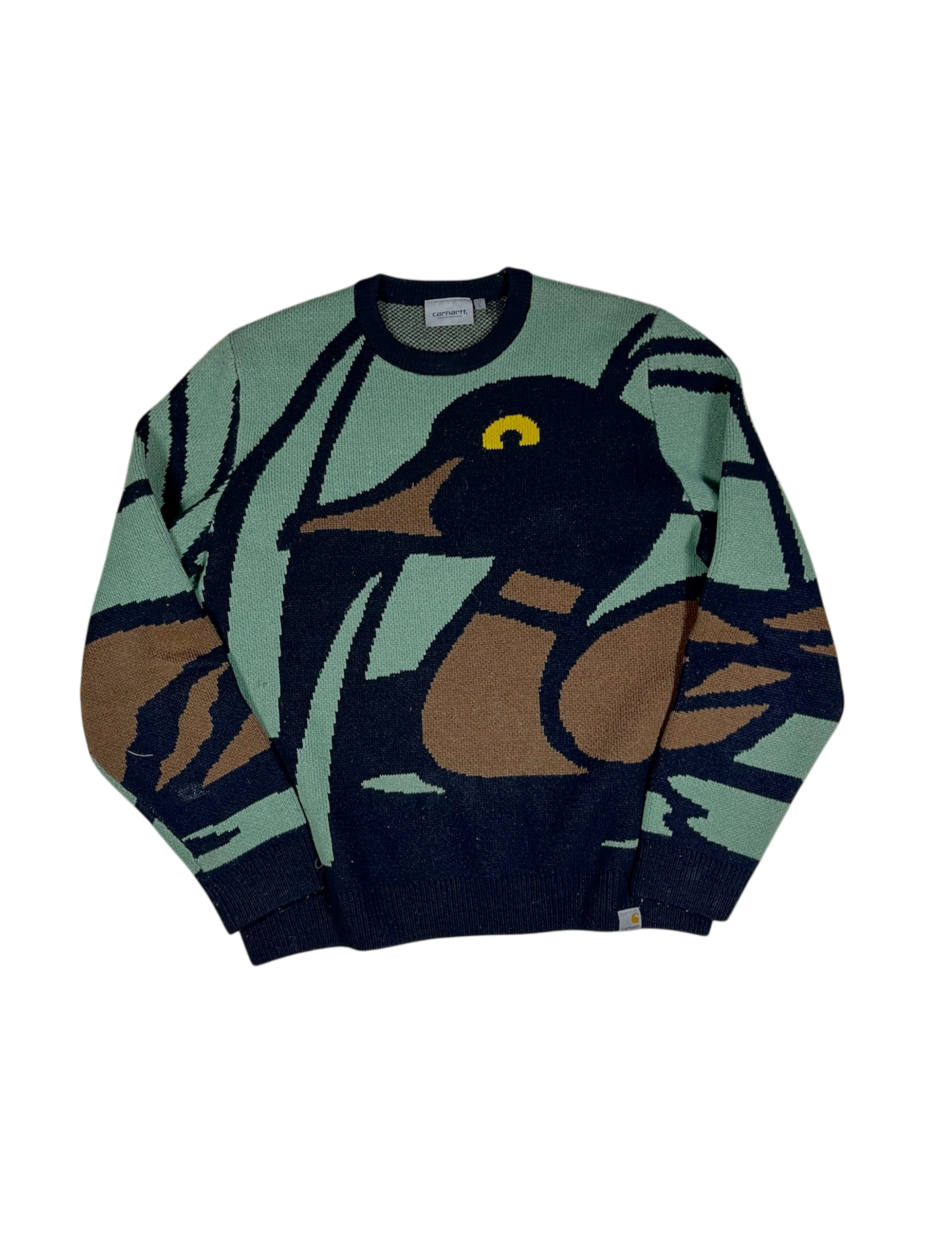 Carhartt Sweater –Limited edition – Size L - Pond crew jacquard