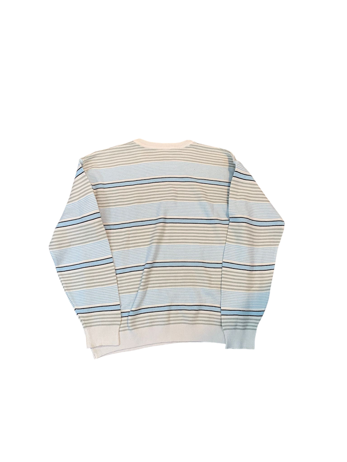 Lacoste Striped Sweater – Blue/White/Black – Size S