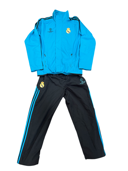 Real Madrid Tracksuit – Baby Blue/Navy Blue – Size L