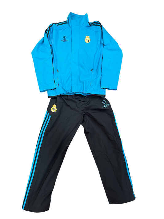 Real Madrid Tracksuit – Baby Blue/Navy Blue – Size L