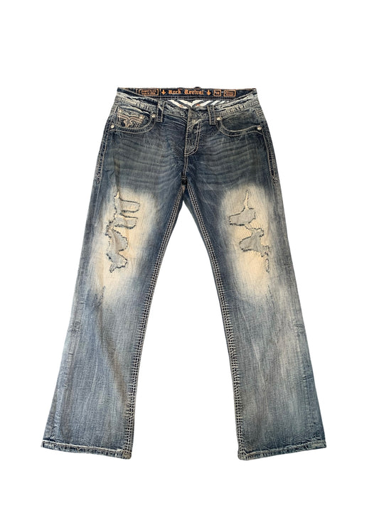 Rock Revival Jeans – Gray Wash – W34 Medium