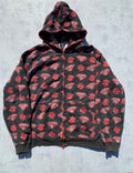 OG Billionaire Boys Club Ice Cream  Zip-Up Hoodie – Black / Red – Size L