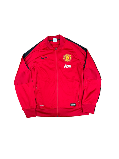 Manchester United Zip-Up Fleece – Red/Black – Size L
