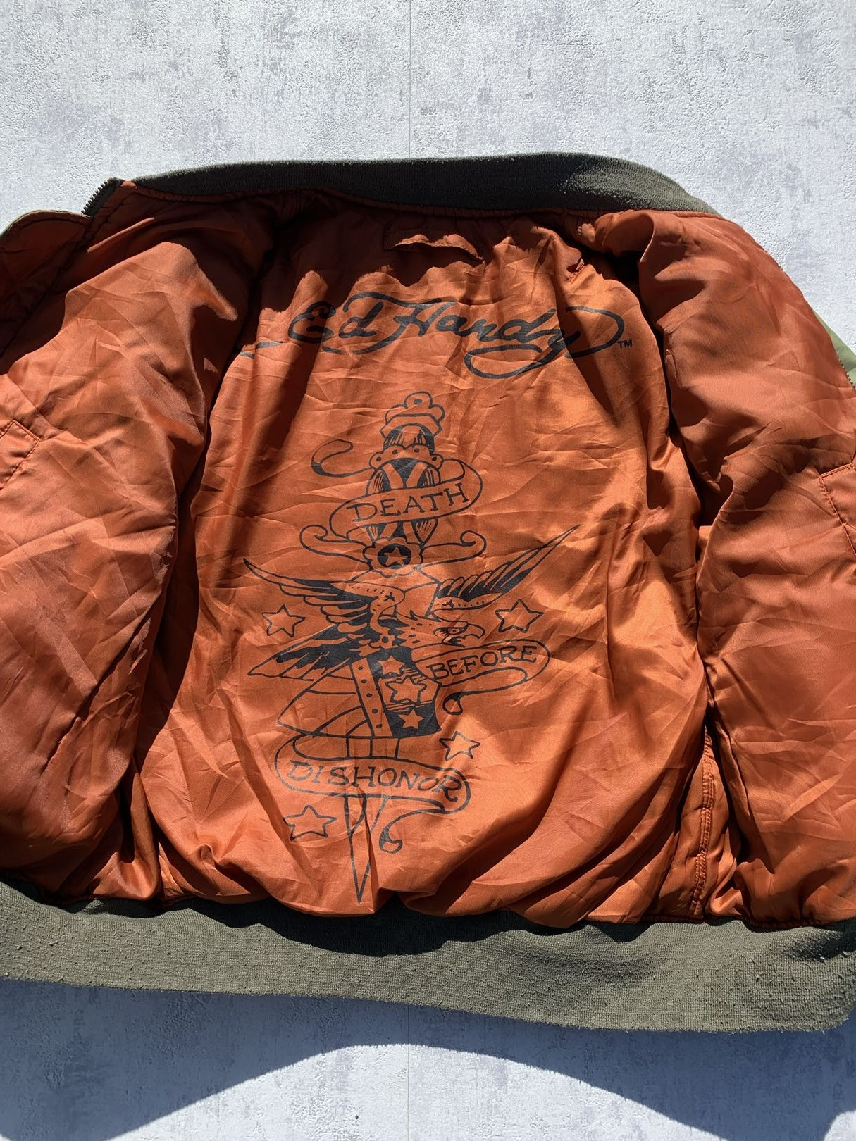 Ed Hardy MA1/Sujakan bomber jacket - S