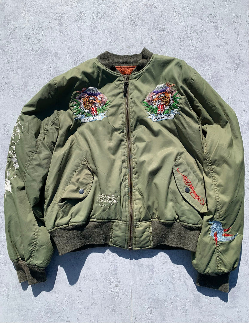 Ed Hardy MA1/Sujakan bomber jacket - S