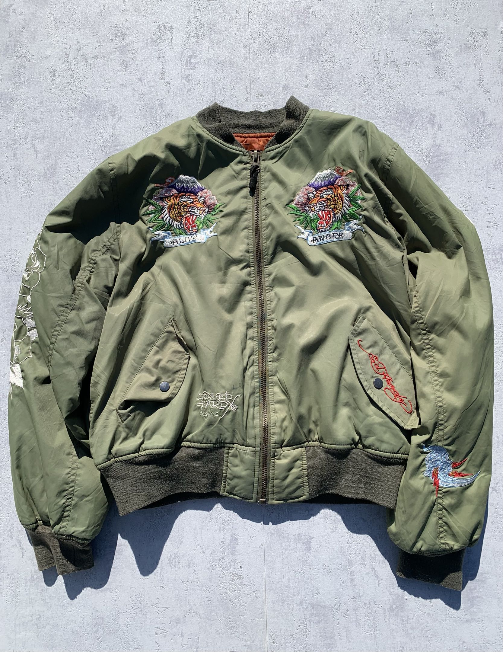 Ed Hardy MA1/Sujakan bomber jacket - S