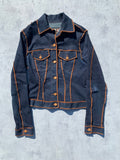 Jean Paul Gaultier Navy Brut Denim Jacket - Small