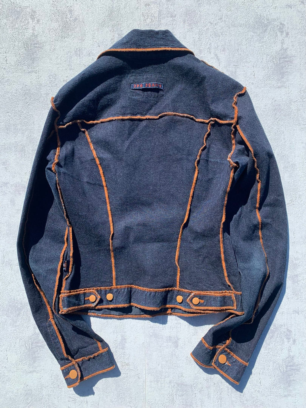 Jean Paul Gaultier Navy Brut Denim Jacket - Small