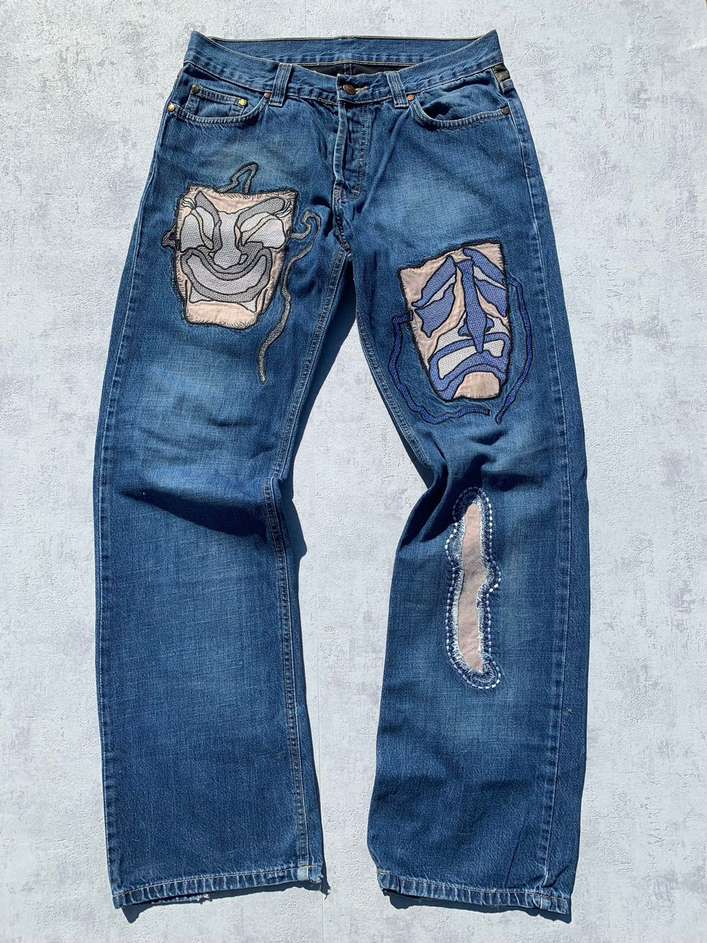 Roberto Cavalli Theatre Mask Denim