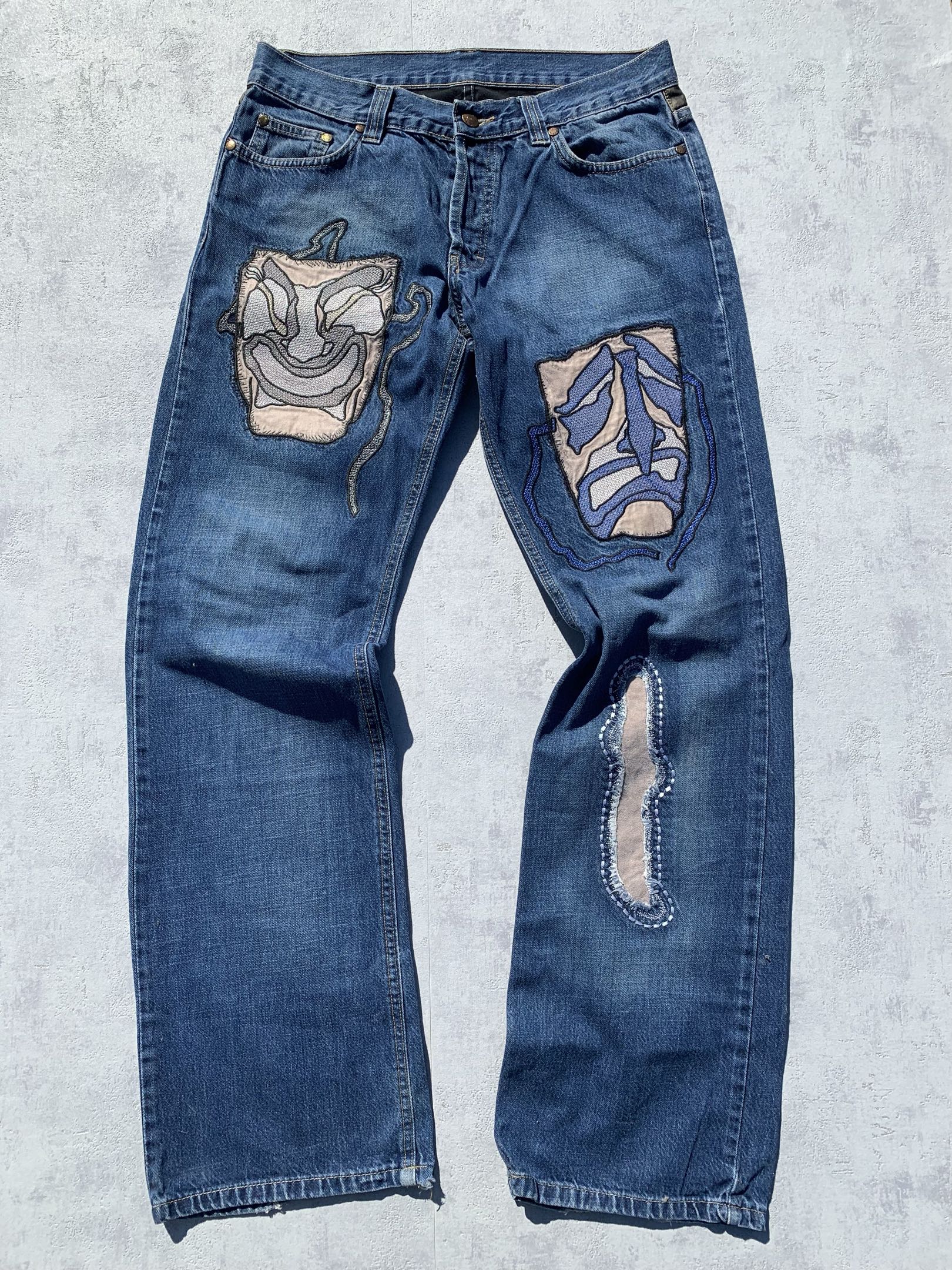 Roberto Cavalli Theatre Mask Denim