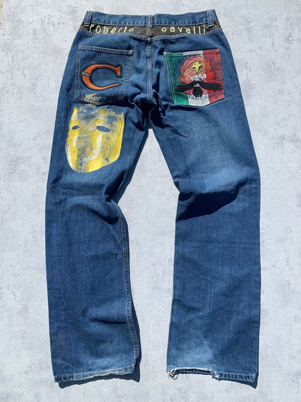 Roberto Cavalli Theatre Mask Denim