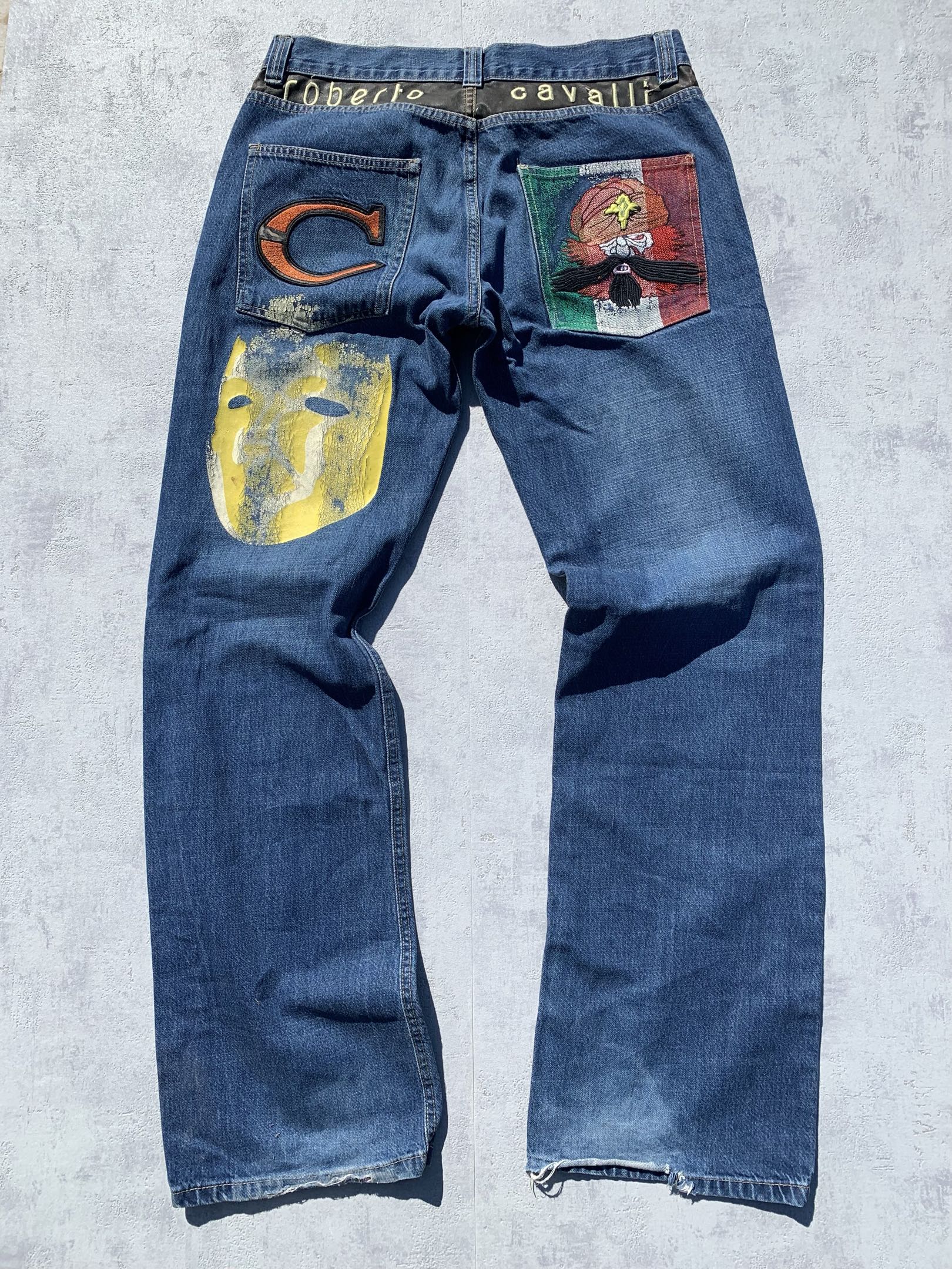 Roberto Cavalli Theatre Mask Denim